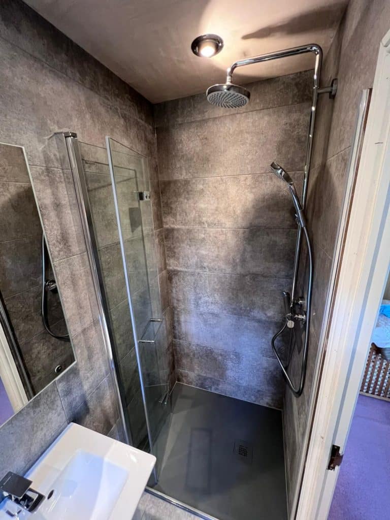 bathroom shower install